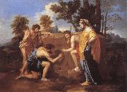 Nicolas Poussin Et in Arcadia Ego oil on canvas